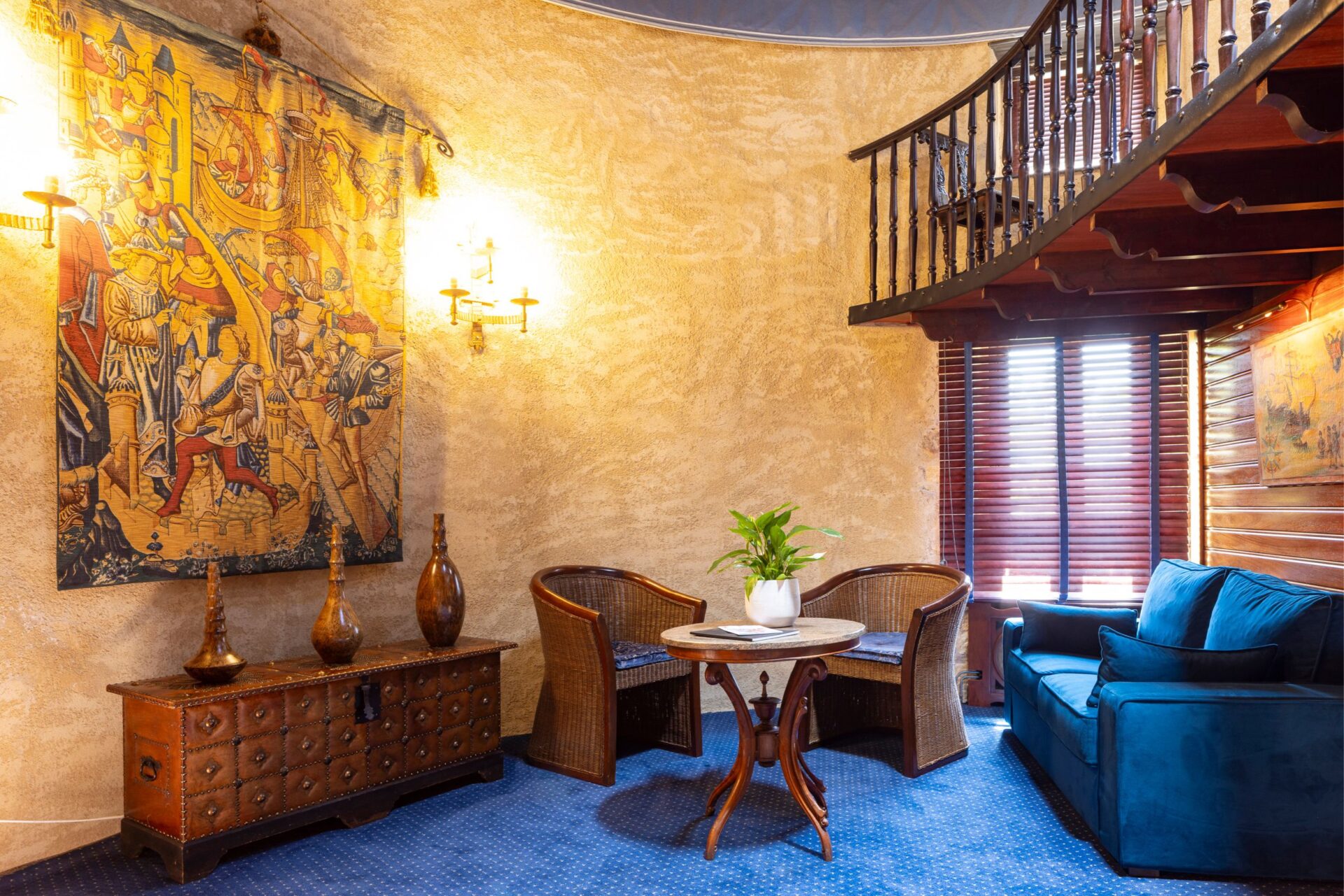 Table avec une belle décoration au Christophe Colomb